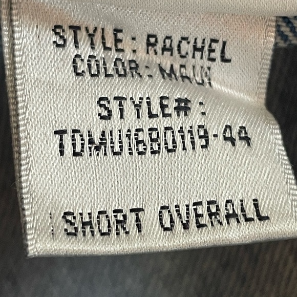 Tularosa overall shorts sz medium “Rachel” Light Blue Denim color Maui - Picture 8 of 9